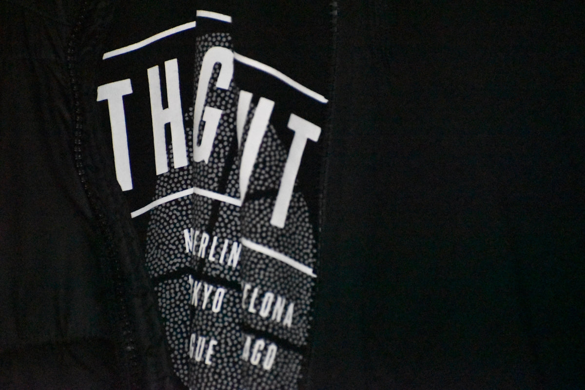 a black and white logo