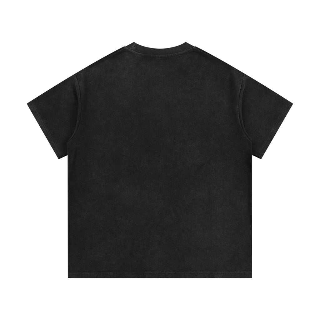 BASED AF - Washed Waffle Knit Tee