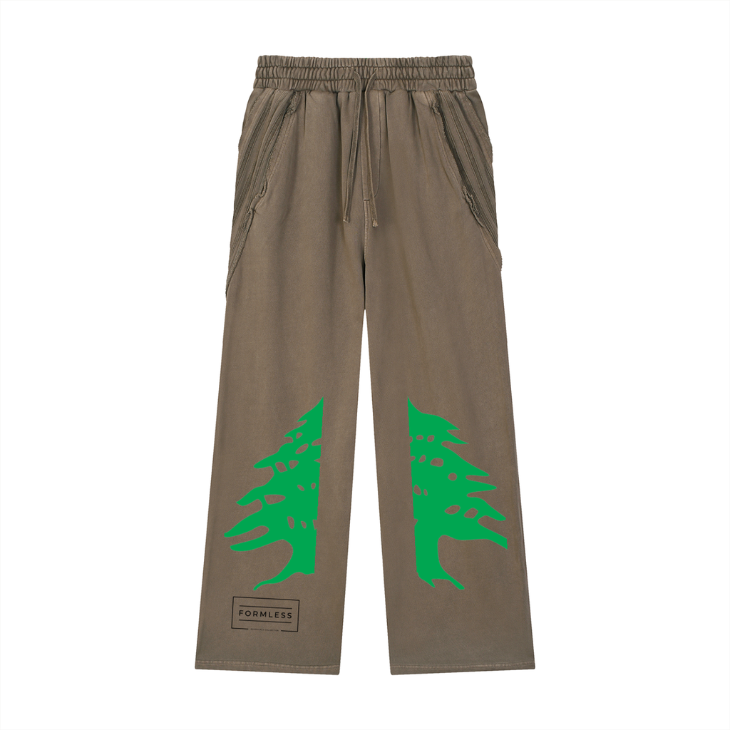 LEBANON — Snow Washed Raw Hem Sweatpants