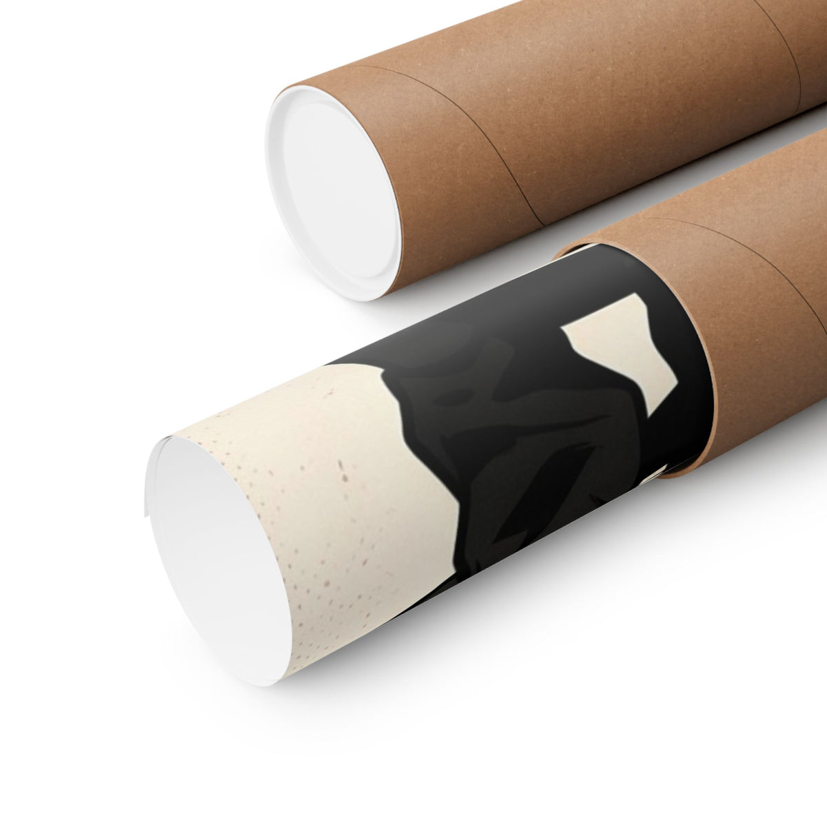 Large 全開 FULL THROTTLE poster rolled with its kraft mailing tube