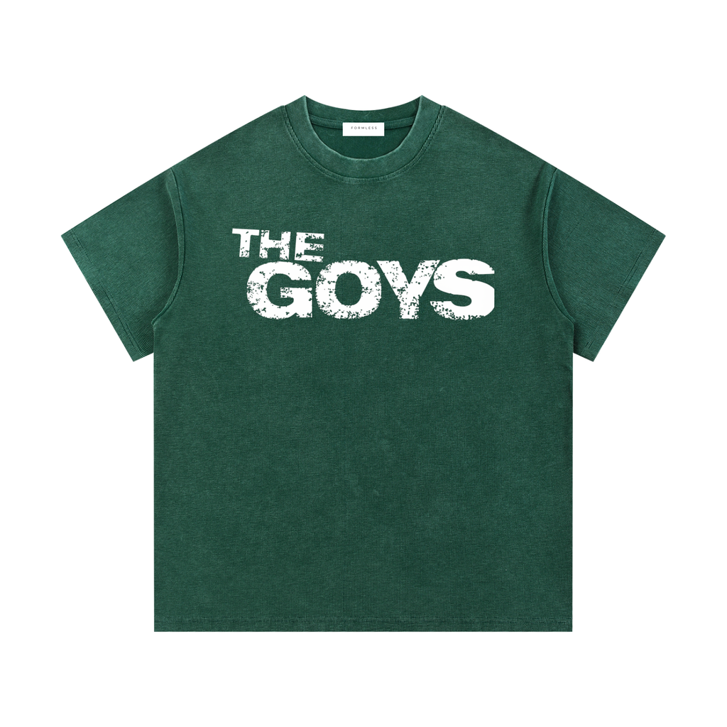 THE GOYS - Washed Waffle Knit T-Shirt