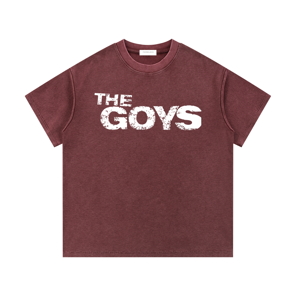 THE GOYS - Washed Waffle Knit T-Shirt