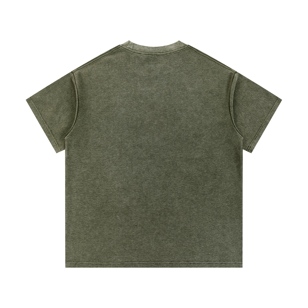 THE GOYS - Washed Waffle Knit T-Shirt