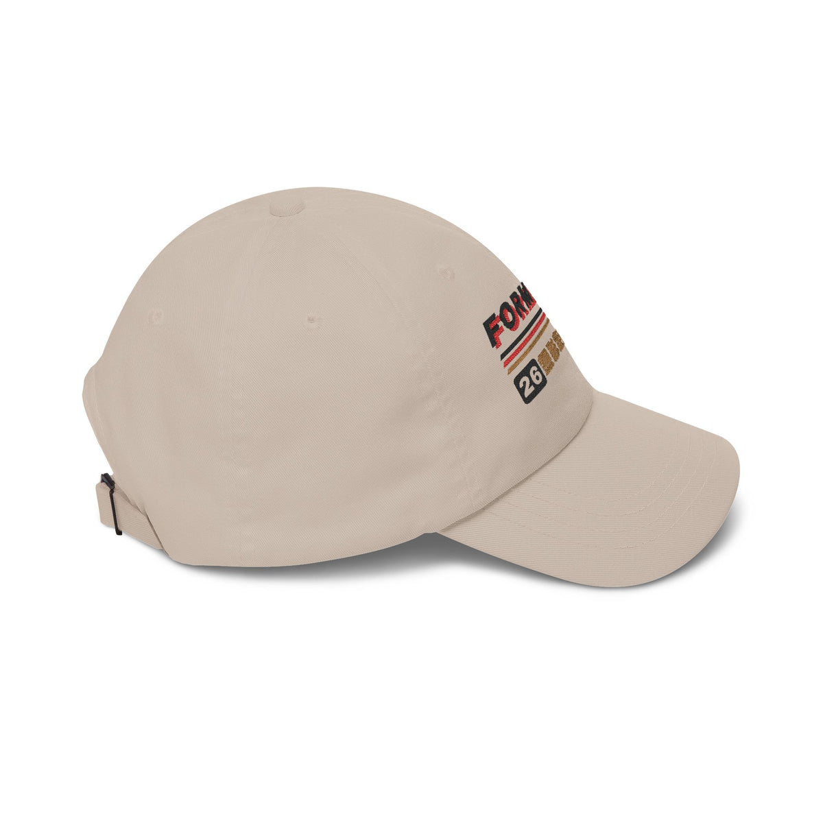 Stone Formless 無形走行会 Sōkōkai embroidered JDM dad cap, right side view