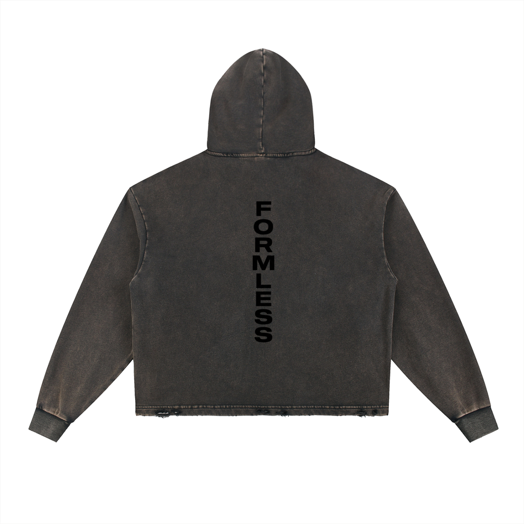 FORMLESS — Frayed Hem Hoodie