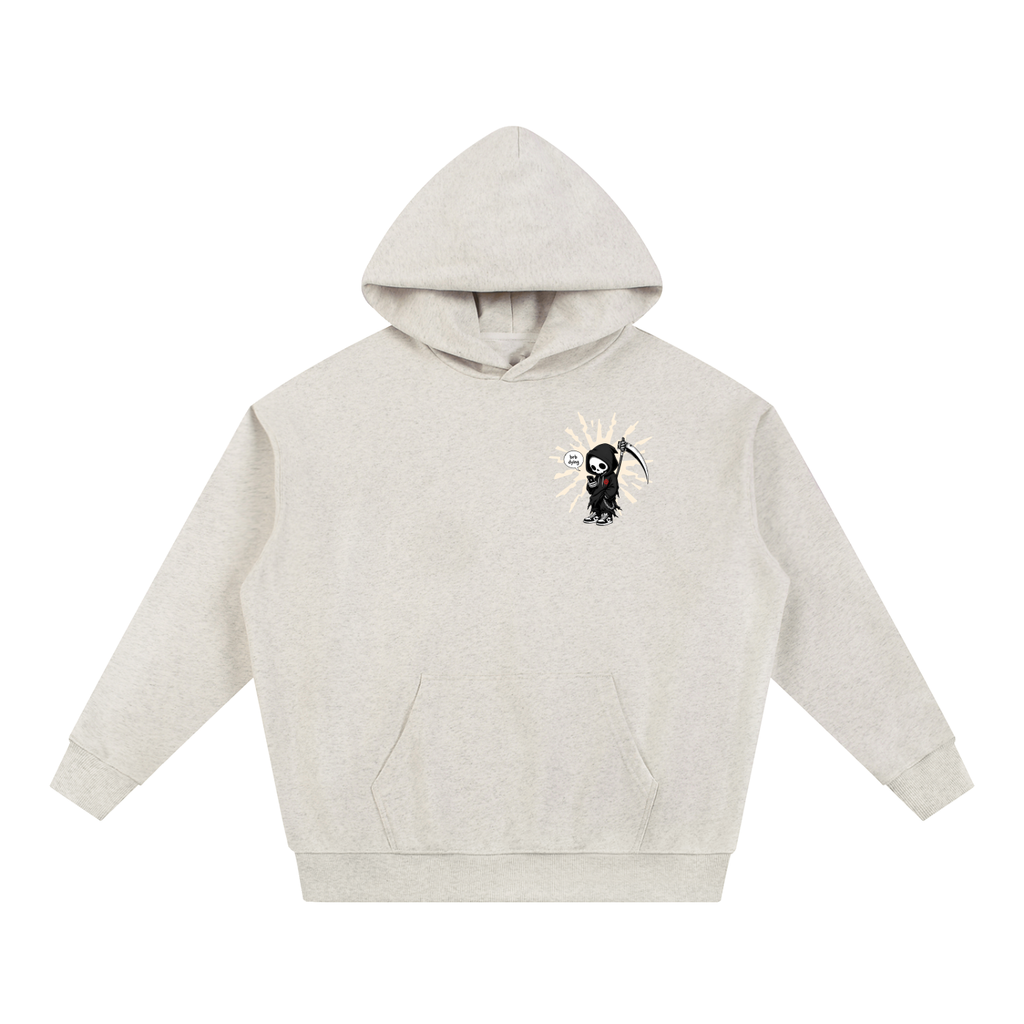 BRB Dying oversized heavyweight hoodie - alternate view