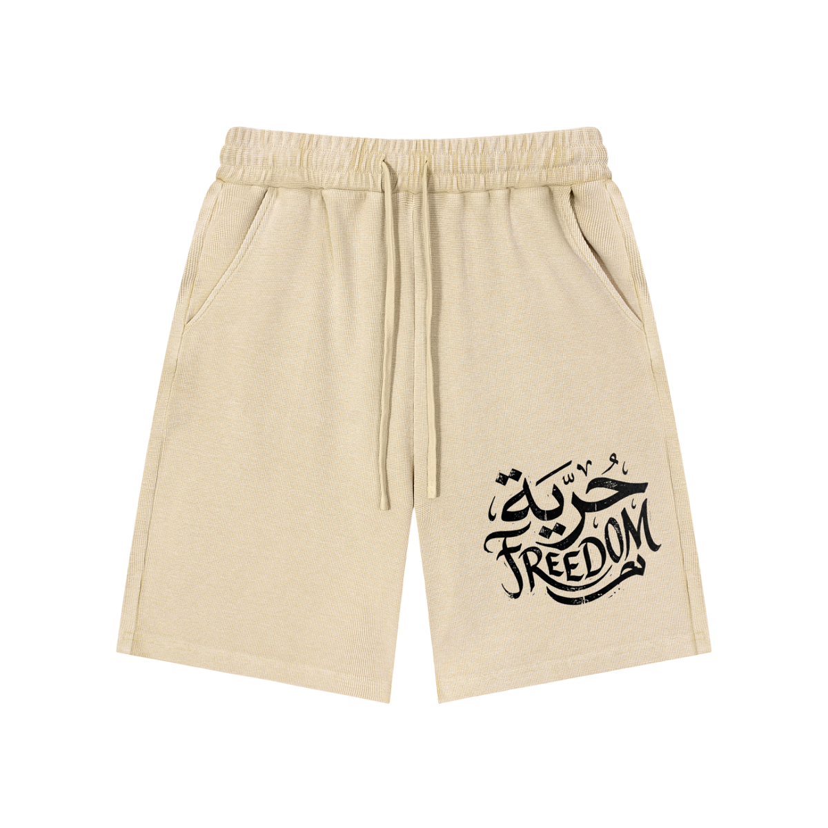 FREEDOM — Mineral Wash Waffle Knit Shorts