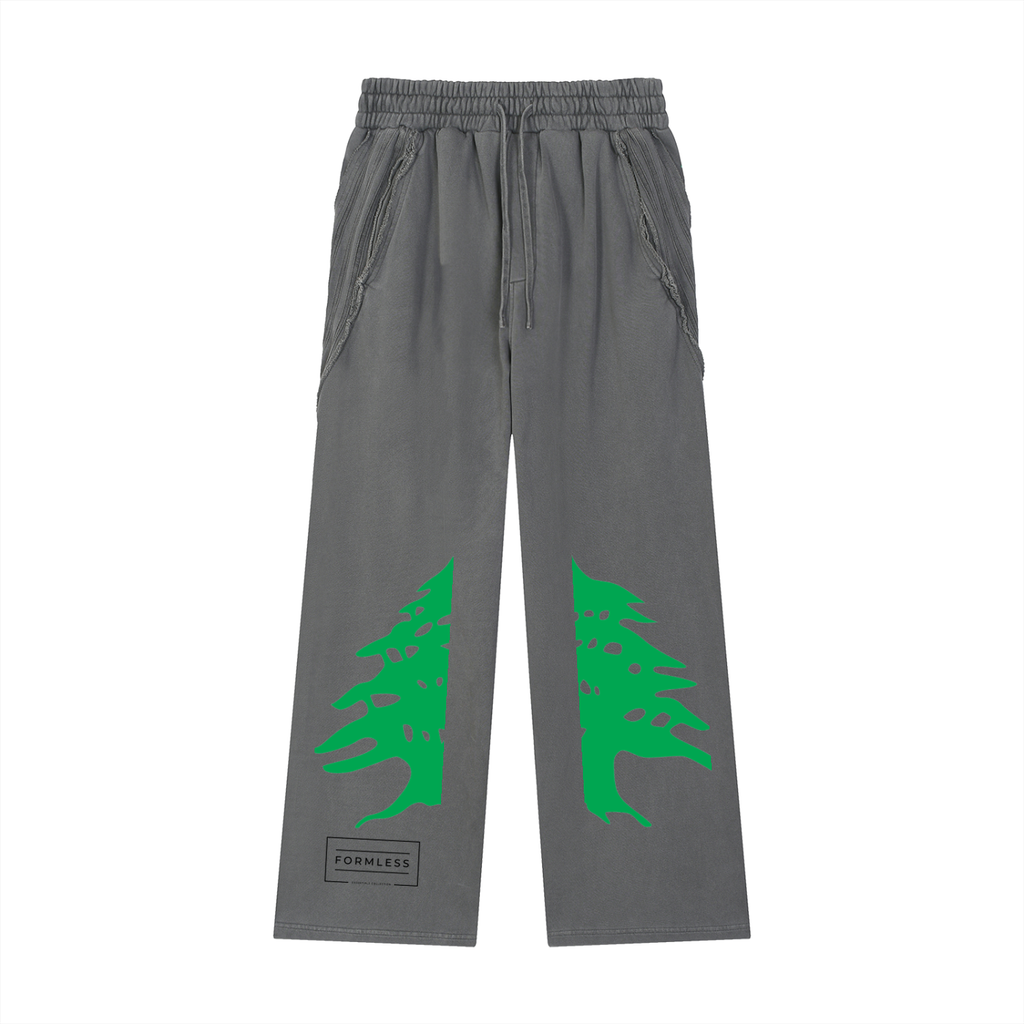 LEBANON — Snow Washed Raw Hem Sweatpants