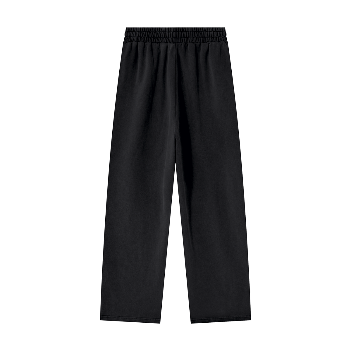 Heavyweight vintage wash sweatpants in Black – back | Formless