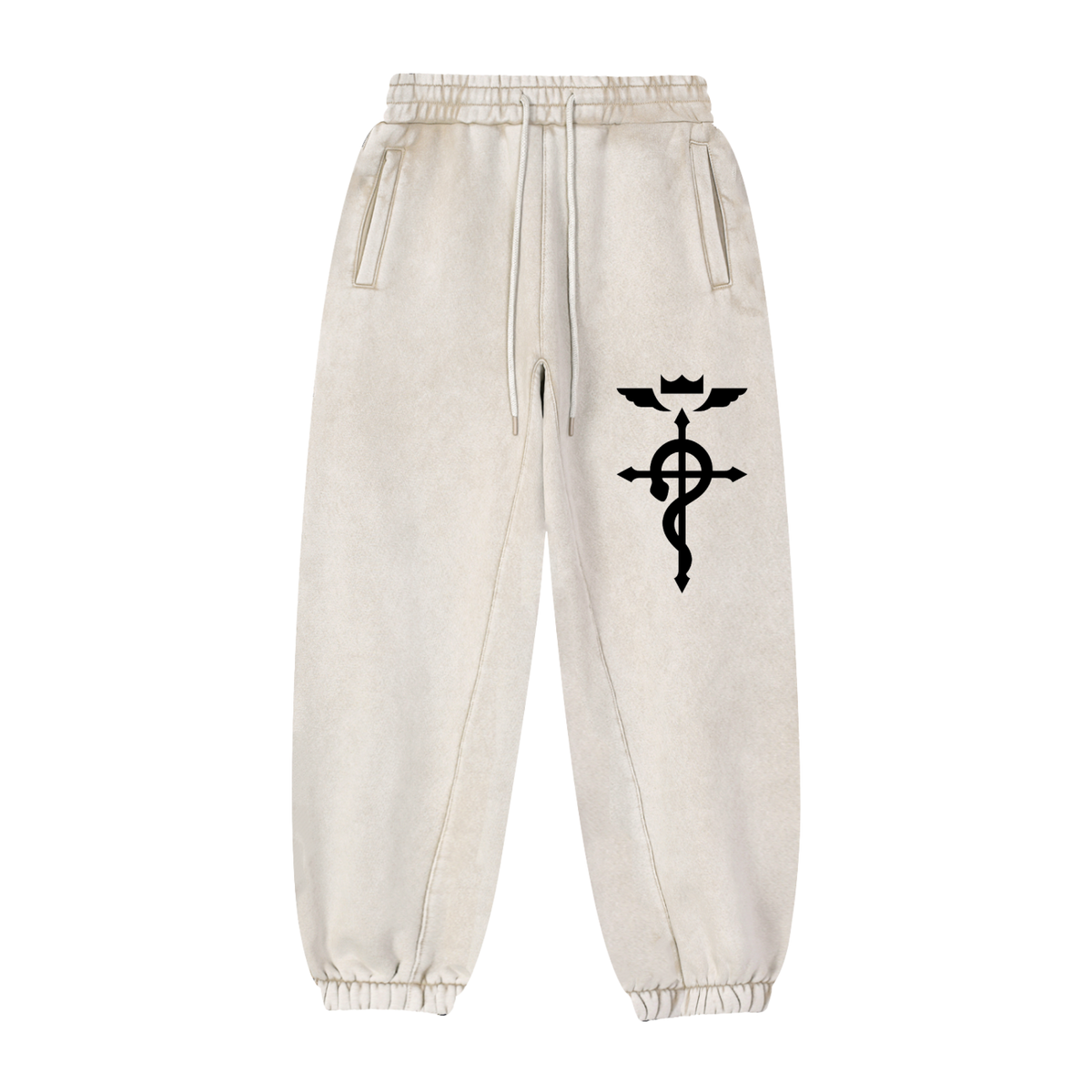 FMAB heavyweight washed fleece joggers – view 5 | Formless