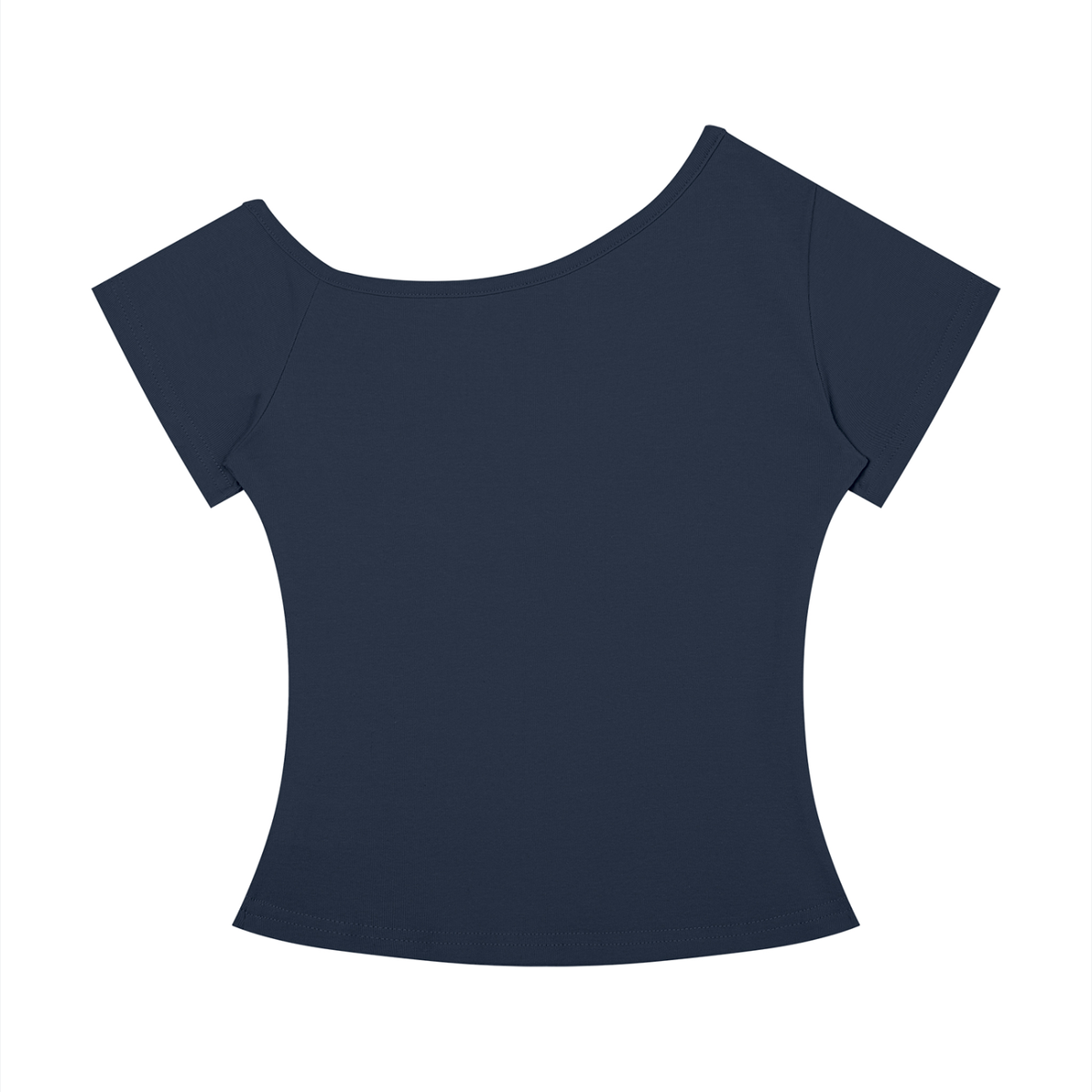 Women's text print off-the-shoulder cropped tee – view 4 | Formless