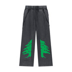 LEBANON — Snow Washed Raw Hem Sweatpants