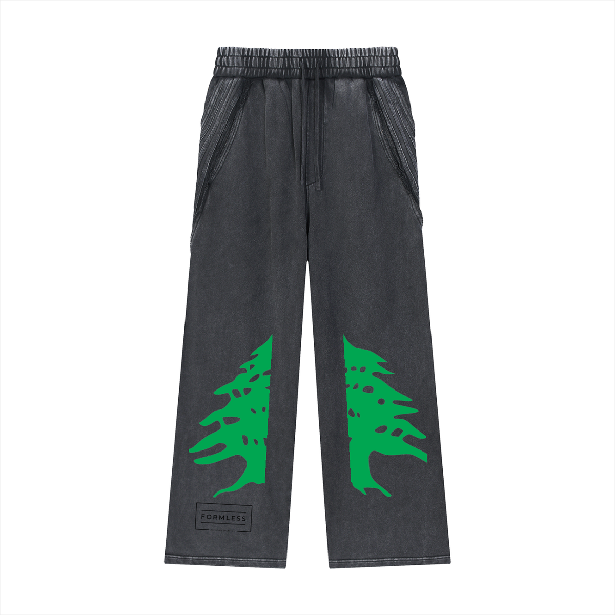 LEBANON — Snow Washed Raw Hem Sweatpants