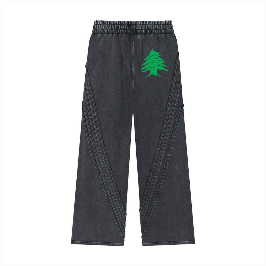 LEBANON — Snow Washed Raw Hem Sweatpants