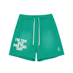 Sun Fade Raw Edge Cotton Shorts
