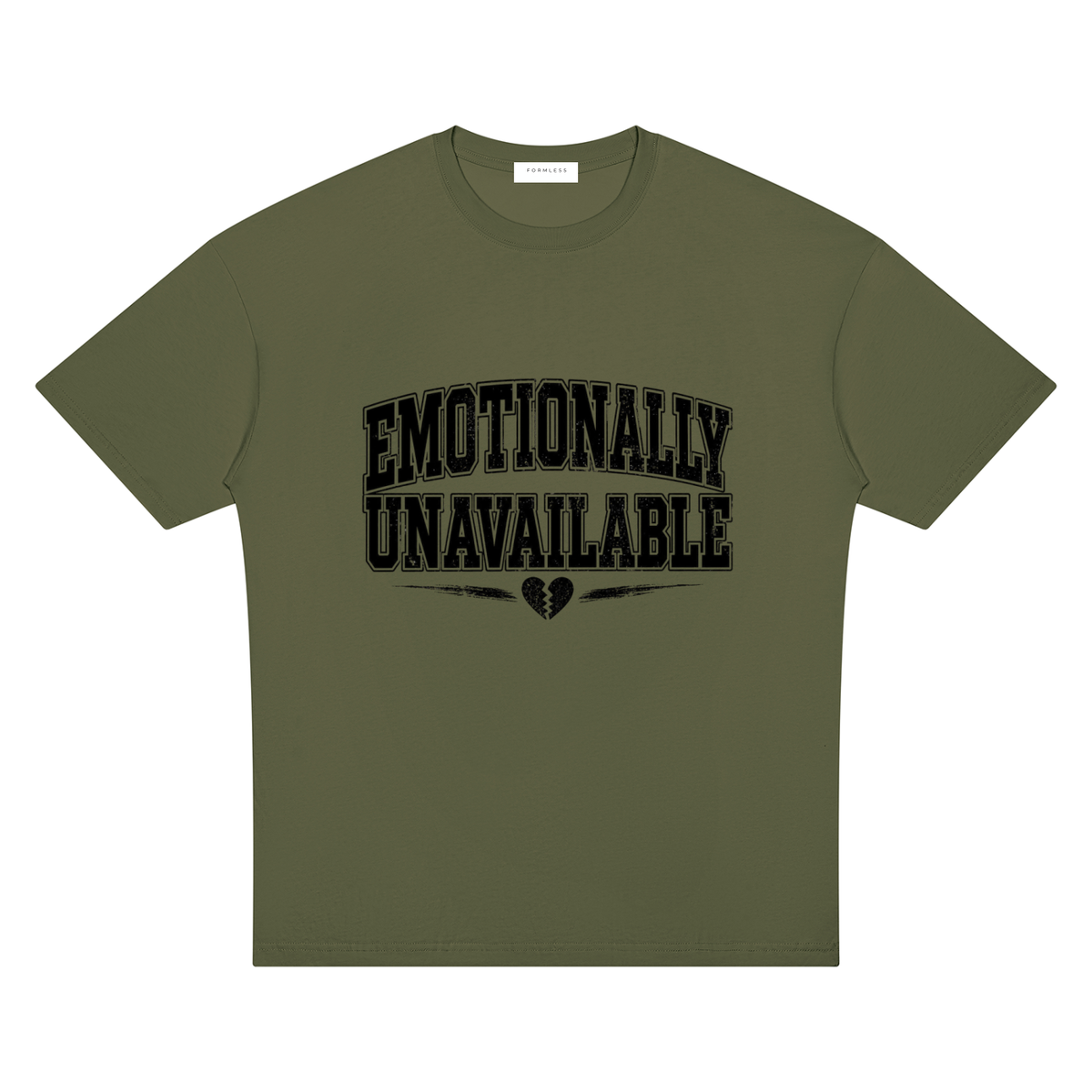 Emotionally Unavailable graphic tee by Formless - additional view