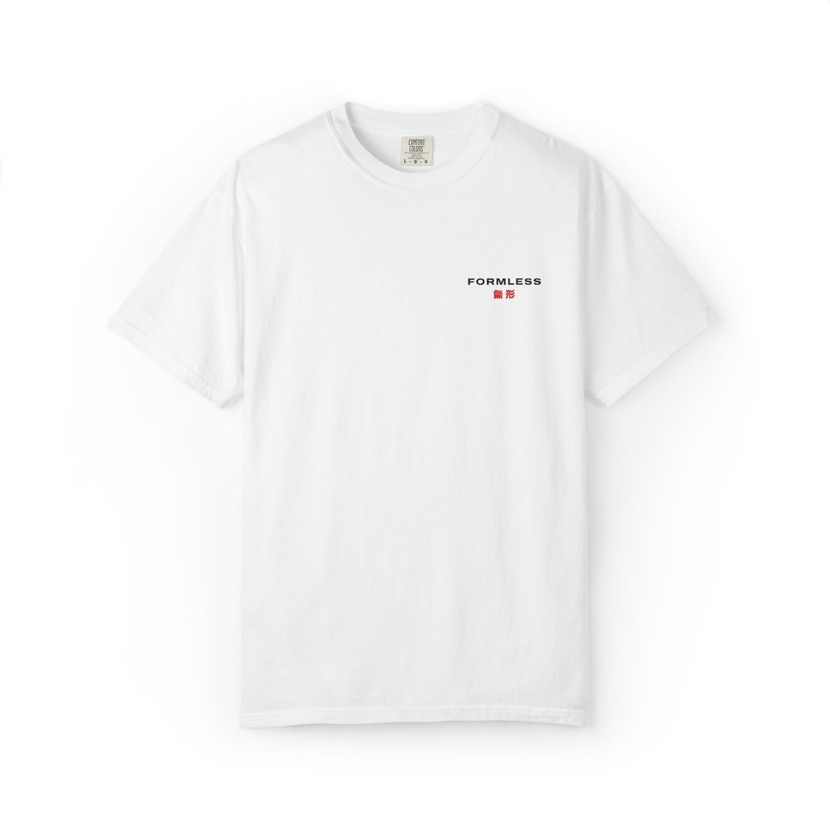 FORMLESS 無形 Embroidered Logo Tee — White