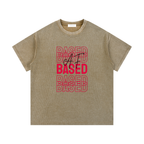 BASED AF - Washed Waffle Knit Tee