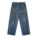 PATIENCE / FREEDOM — Vintage Wash Baggy Denim