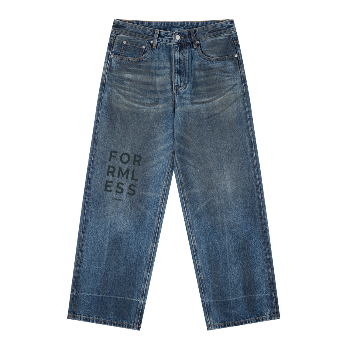 PATIENCE / FREEDOM — Vintage Wash Baggy Denim