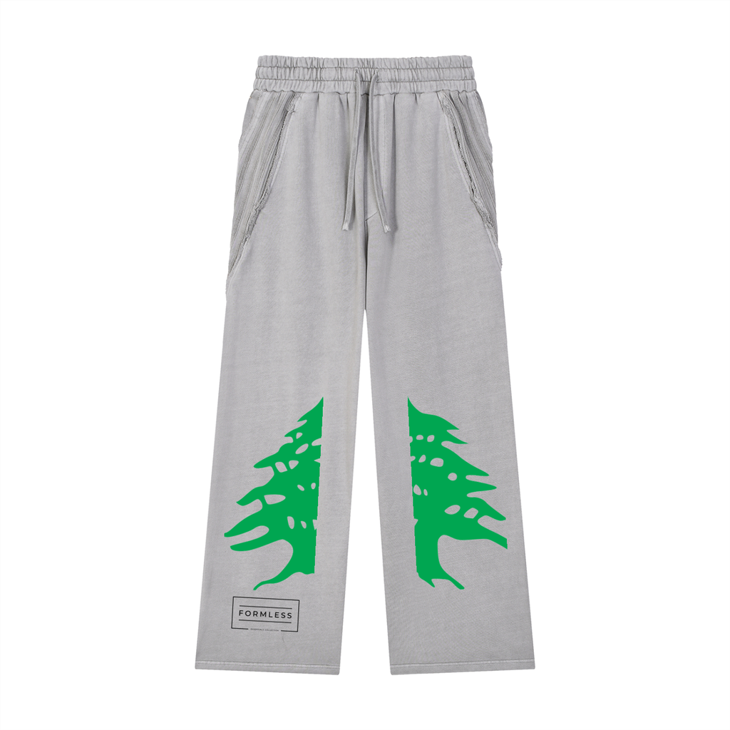 LEBANON — Snow Washed Raw Hem Sweatpants