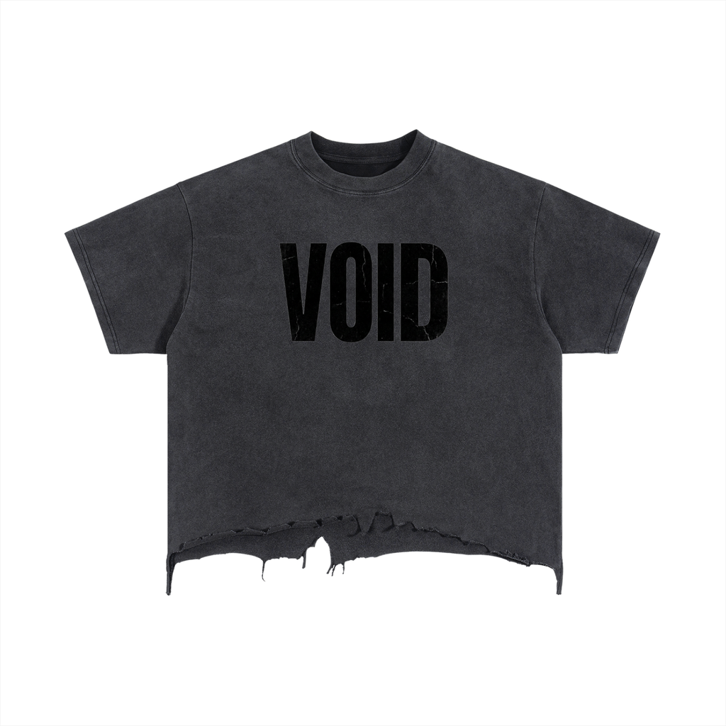 VOID — Vintage Washed Distressed Hem Tee
