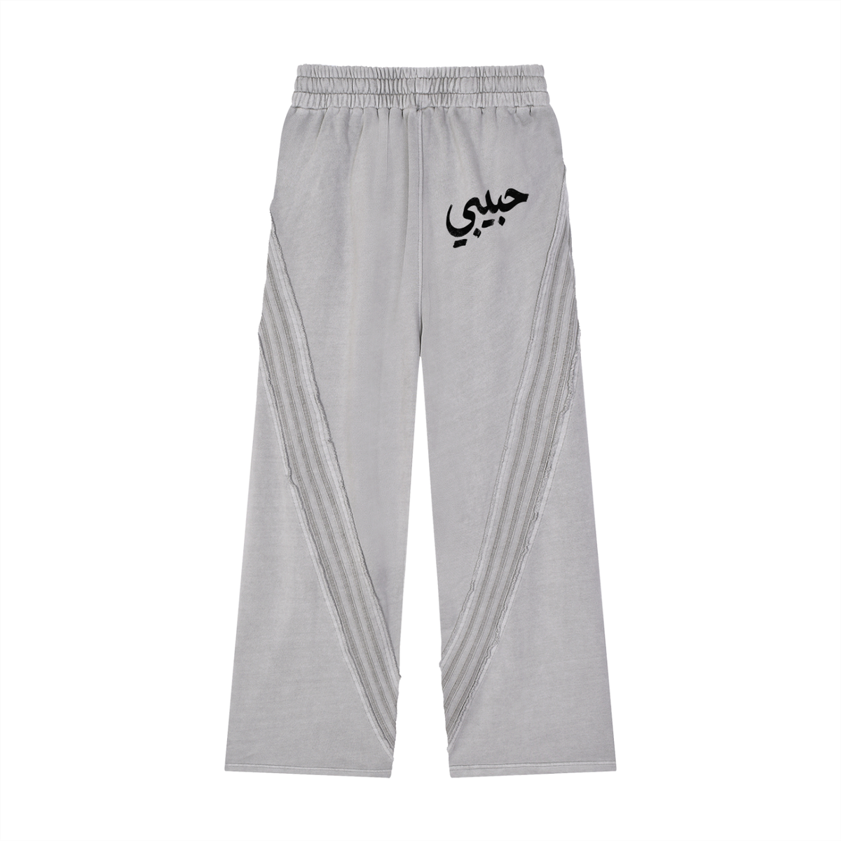 HABIBI — Snow Washed Raw Hem Sweatpants