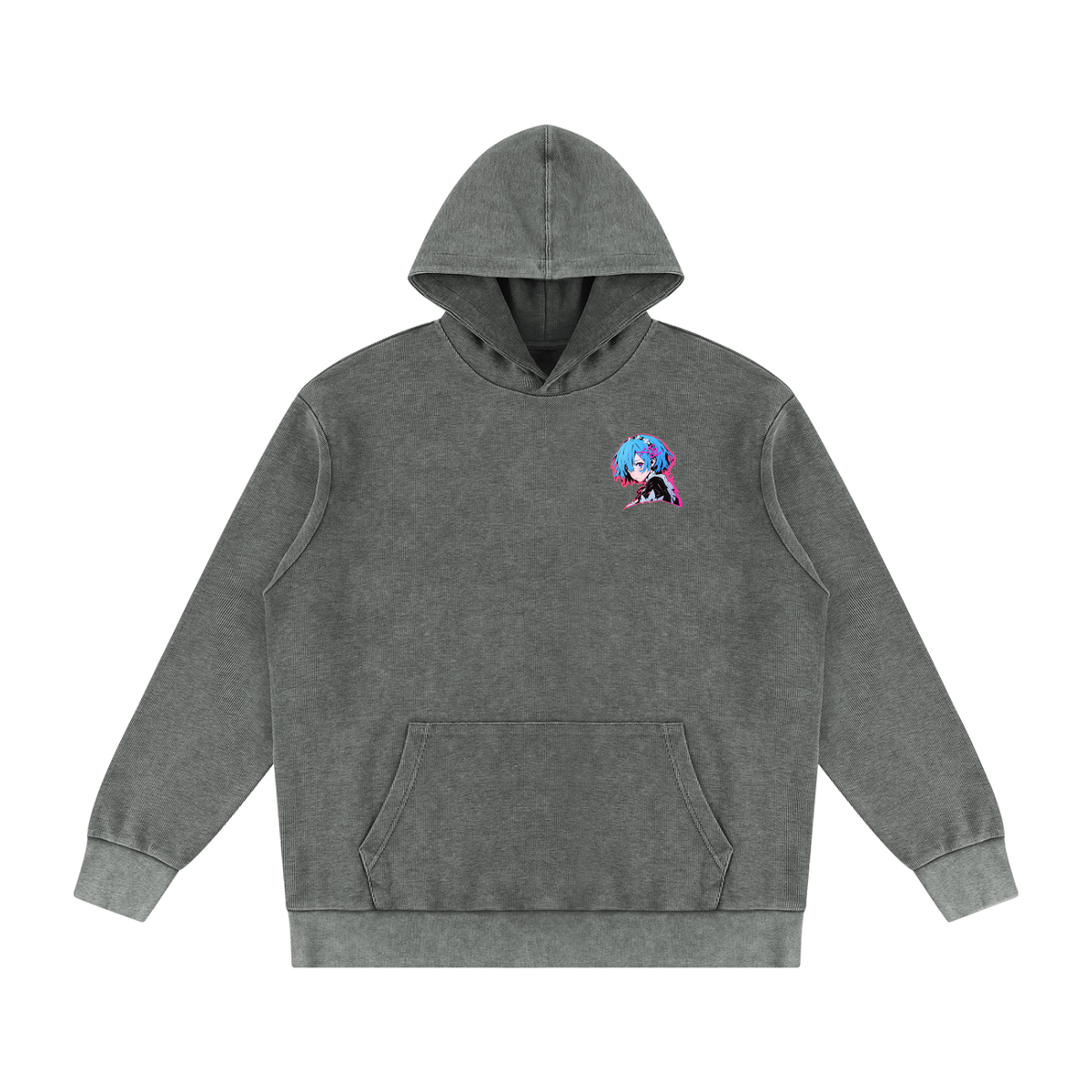 REM' — Mineral Wash Oversized Hoodie