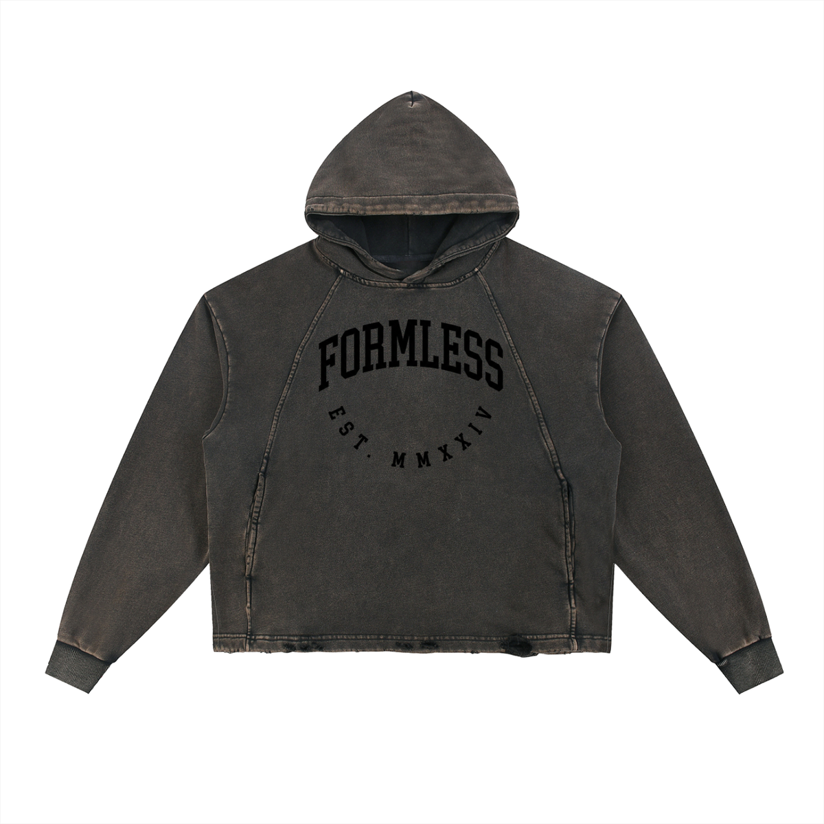FORMLESS — Frayed Hem Hoodie