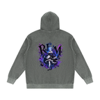REM' — Mineral Wash Oversized Hoodie