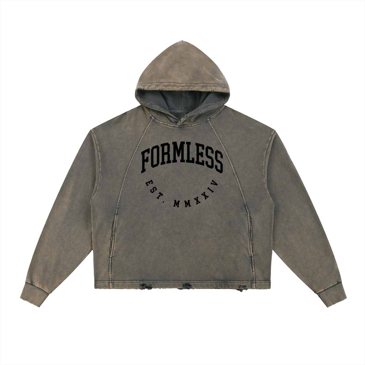 FORMLESS — Frayed Hem Hoodie