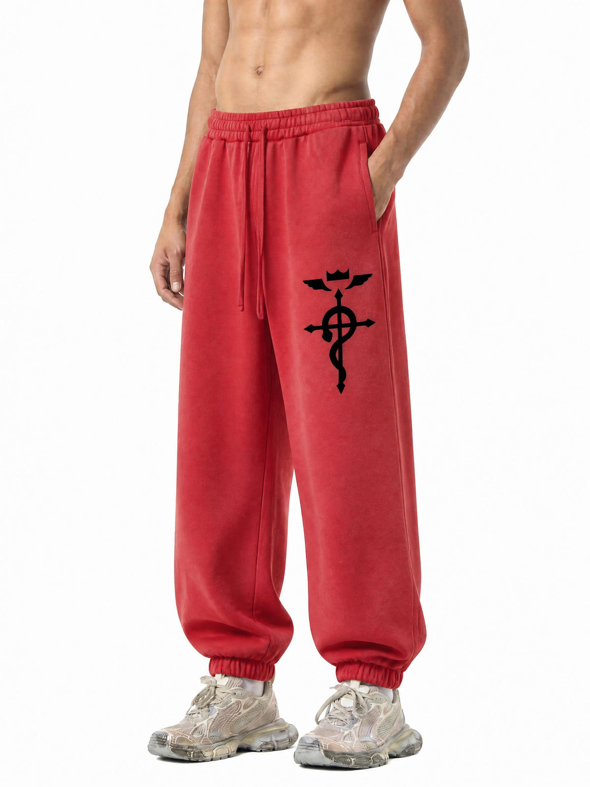 FMAB heavyweight washed fleece joggers – view 1 | Formless