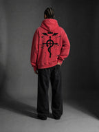FMAB snow wash oversized fleece hoodie – view 1 | Formless