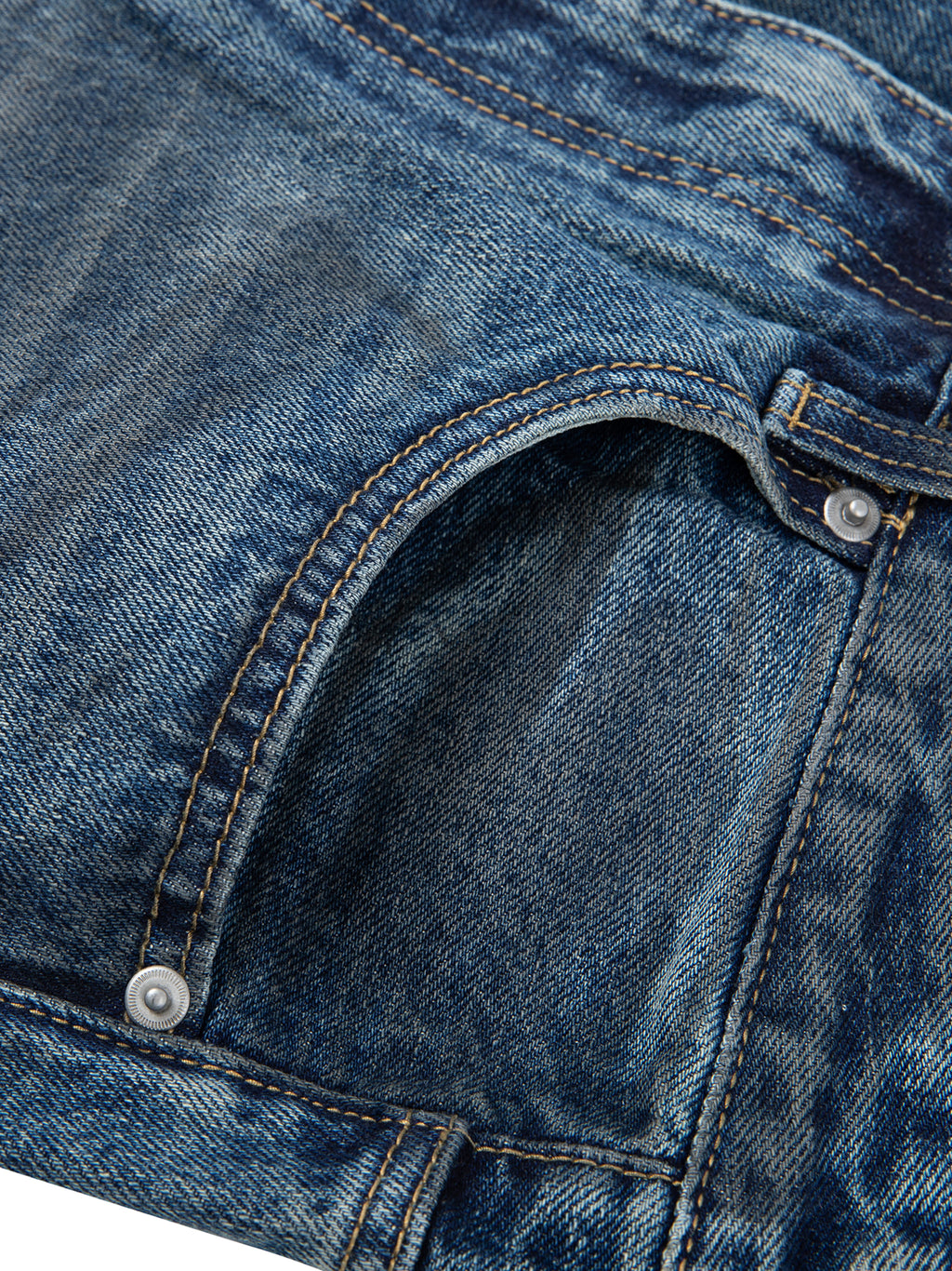 PATIENCE / FREEDOM — Vintage Wash Baggy Denim